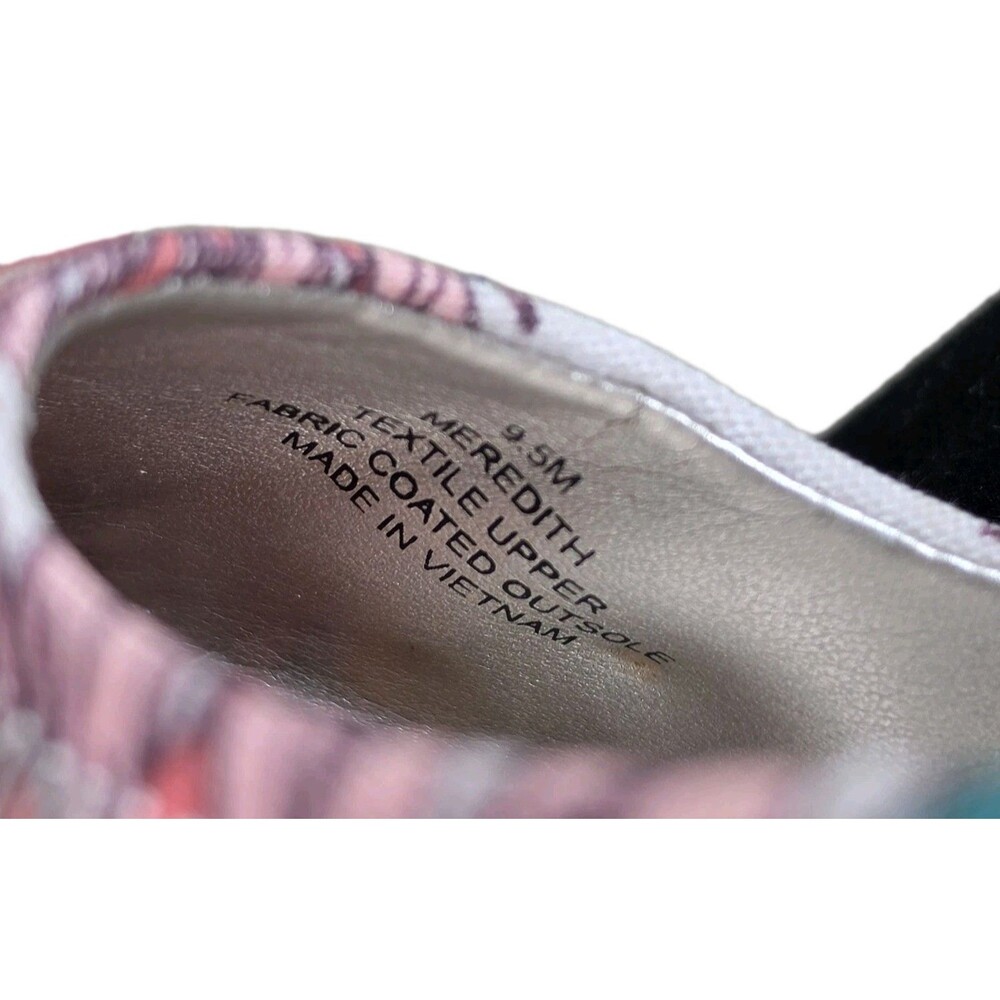 Anne Klein Heels Womens 9.5M Meredith Floral Fabric Slip On Peep Toe Shoes - Picture 10 of 10